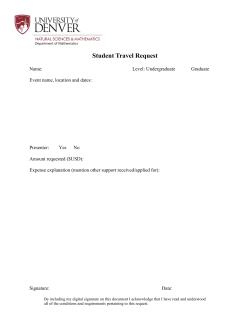 student travel request form