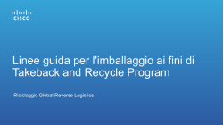 le linee guida per l'imballaggio