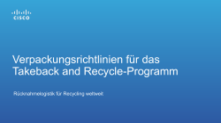 Informationen in den Verpackungsrichtlinien