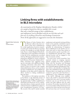 Linking firms with establishments in BLS microdata