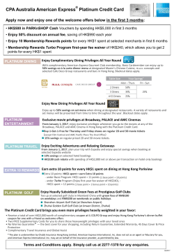 About the CPA Australia Platinum Credit Card Fact Sheet