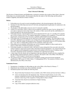 Doctoral Fellowship Policies