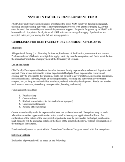 NSM Olin Faculty Development Grant