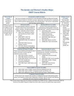 the GWST major requirement course matrix (PDF).
