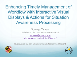 Enhancing Timely Management of Medical Workflow with Interactive Visual Displays