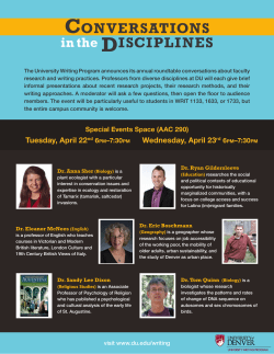 conversations in disciplines 2014