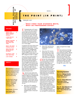 The Point (in Print)