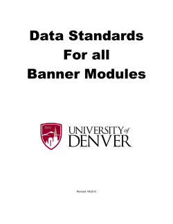 DU Data Standards