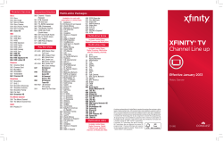 Comcast Denver Metro Area Channel Line Up