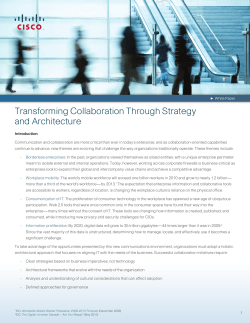 Cisco Services: Neue Wege der Zusammenarbeit