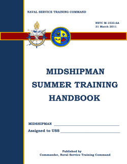 Midshipman Summer Training Handbook