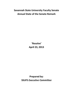 Annual State of the Senate 2013