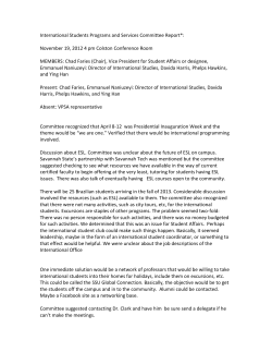 International Students, Programs Services