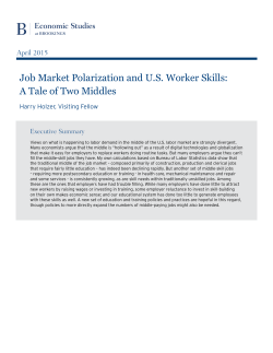 Job market polarization and U.S. worker skills: a tale of two middles
