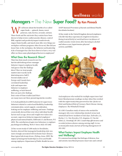 "Managers - The New Super Food?"- by Ken Pinnock