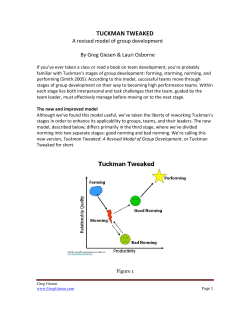 "Tuckman Tweaked" - by Greg Giesen