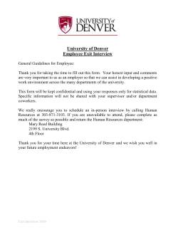 Exit Questionnaire Form