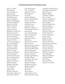 Fall Quarter 2014