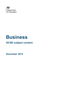A copy of the new GCSE Business content can be downloaded from here.
