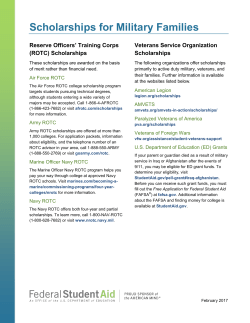 Military Families Scholarships
