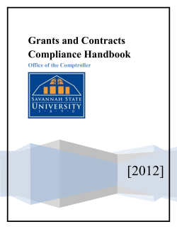 Grants and Contracts Compliance Handbook