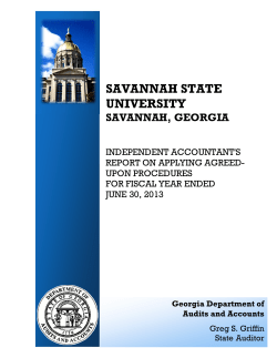 FY2013 Agreed Upon Procedures Report