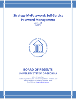 iStrategy User Manual -- Password Mgnt