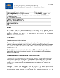 External Property Transfer