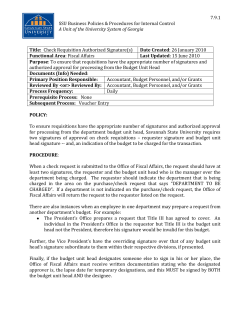 Check Requisition Authorized Signatures Policy