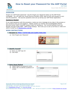 How to reset your password for ADP Portal?