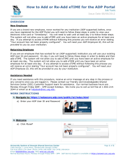 How to Add or re-add E-Time?