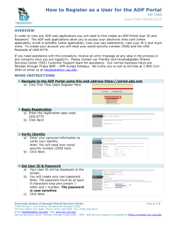 How to Register as a user for ADP Portal?