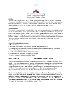 Staff Job Announcement