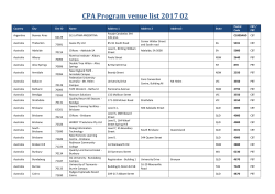 confirmed exam venues