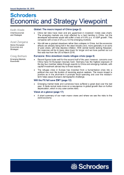 schroders economic and strategy viewpoint   september 2015