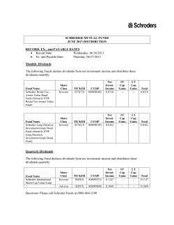 2013 June Distribution