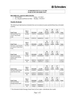 2015 March Distribution