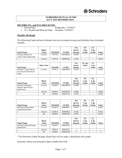 2015 July Distribution