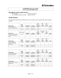 2015 August Distribution