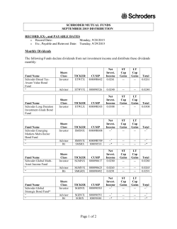 2015 September Distribution