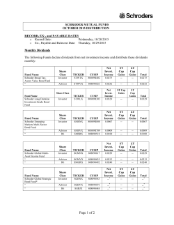 2015 October Distribution