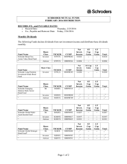 2016 February Distribution