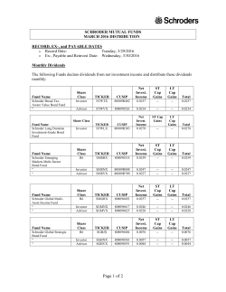 2016 March Distribution