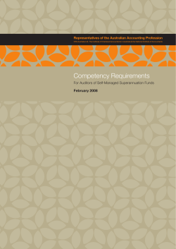 SMSF Competency Requirements