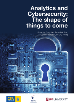 Analytics and cybersecurity: the shape of things to come