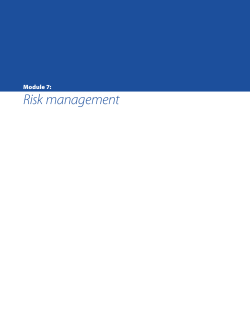 Risk management module