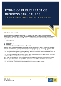 Business structures