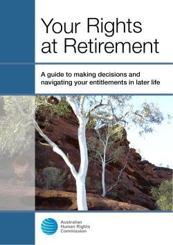 Human Rights Commission: "Your Rights at Retirement"