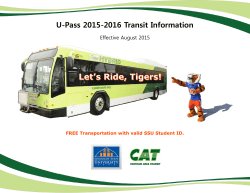 CAT Schedule and Routes