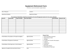 Equipment Retirement Form